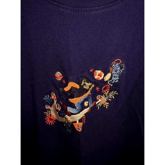 Nike Short Sleeve Twist Logo Mushroom Frog Graphic T-Shirt Blue Mens Size Medium - Picture 5 of 8